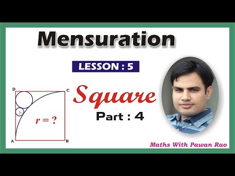 #MENSURATION_[ Square ] in Hindi & English ( PART - 4 ) - Problems & Solutions for SSC, CDS  ,KVS