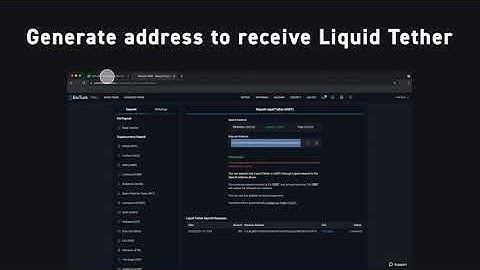 Liquid Network | How to send Tether from Bitfinex using Liquid