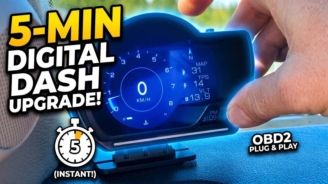 Awesome 5-Minute Digital Speedometer / HUD (OBD2 Plug & Play)