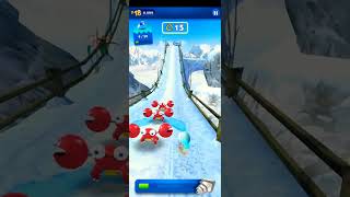 Sonic dash adventure run gameplay video ☃️ winters special #sega #sonicdash #games #sonicrun screenshot 1