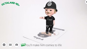 Octaland 4D+ Augmented Reality Flashcards