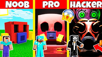 POPPY PLAYTIME CHAPTER 3 GAS MASK HOUSE BUILD CHALLENGE - NOOB vs PRO vs HACKER / Animation