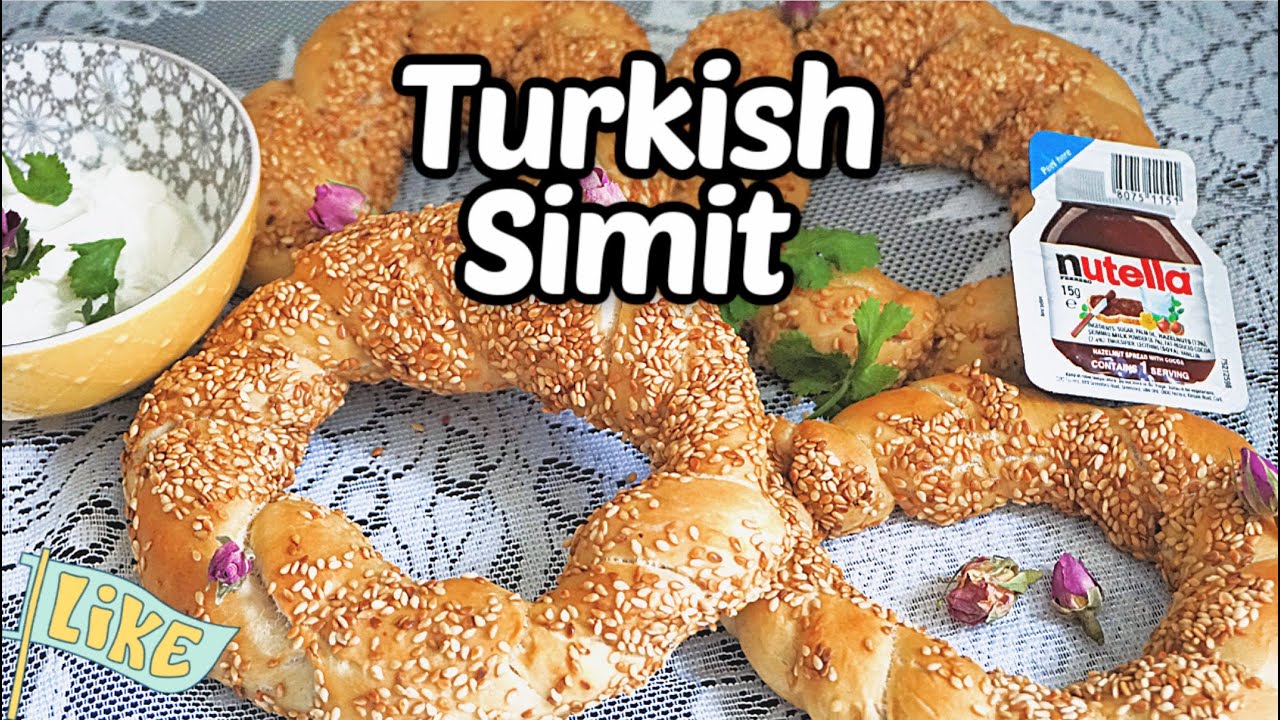 Turkish Simit Step by Step Recipe | Sesame Bagel | Turkish Pretzels ...