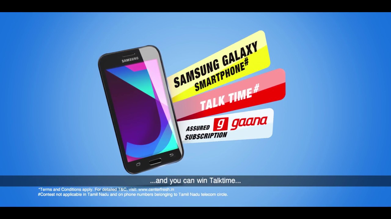 Center fresh | SMS & Win Smartphone Every Hour