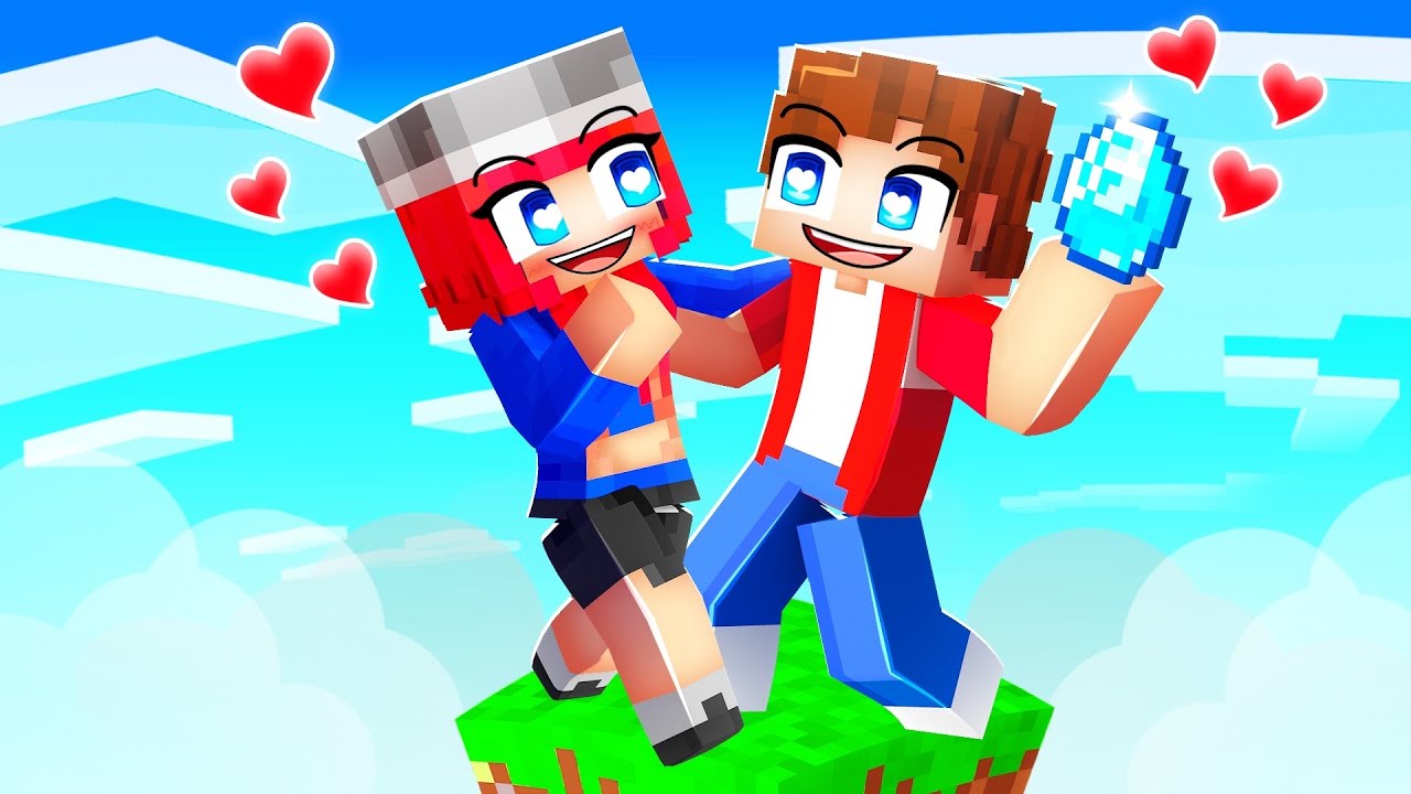 I Became a E GIRL, And He Gave Me FREE STUFF on One Block in Minecraft!