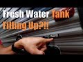 Fresh tank filling up when connected to city water - How to fix it