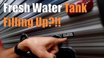 Fresh tank filling up when connected to city water - How to fix it