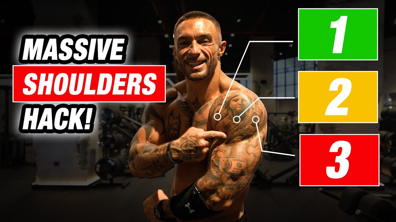 BEST 3 EXERCISES to Get 3D Shoulders FAST ( Full Guide )