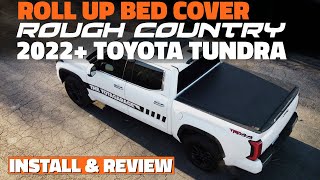 2022+ Toyota Tundra Rough Country Soft RollUp Tonneau Bed Cover Review & Install