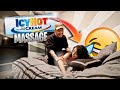 Giving My Girlfriend a MASSAGE but, I Used ICY HOT Instead!! **SHE FREAKED OUT**