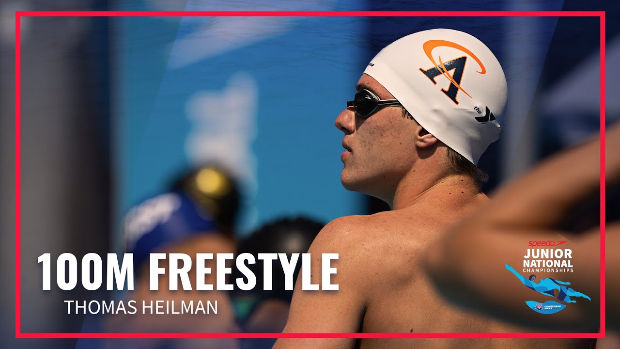 Thomas Heilman Takes Gold in 100M Freestyle 2022 Speedo Junior
