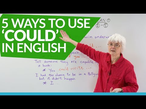 Learn English Grammar: How to use the auxiliary verb 'COULD'