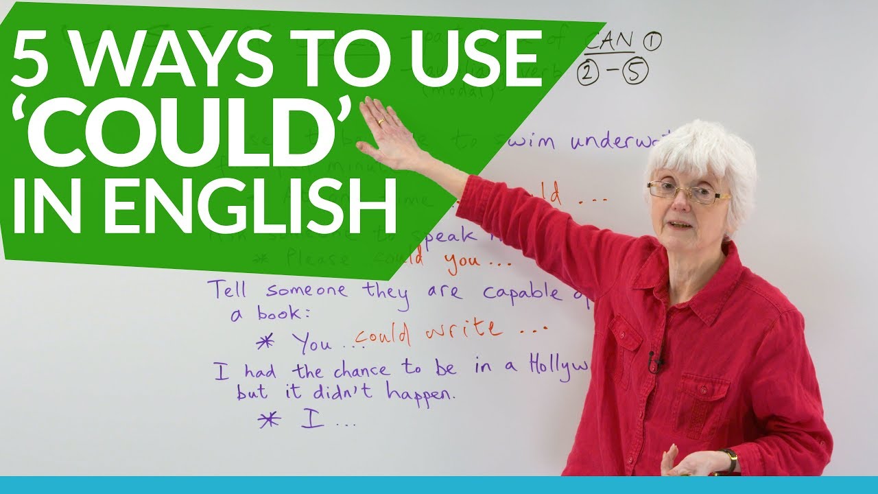 English Grammar: How to use the auxiliary verb 'COULD'
