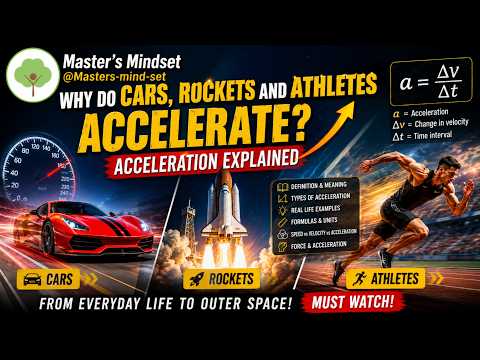 Why Do Cars, Rockets and Athletes Accelerate? | Acceleration Explained