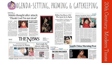 Agenda-Setting, Priming & Gatekeeping | Mass Communication Masterclass | Lecture 37