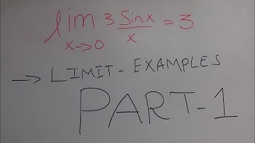 Applied mathematics 1,Limit and continuity examples