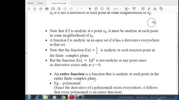 analytic  function-Introduction