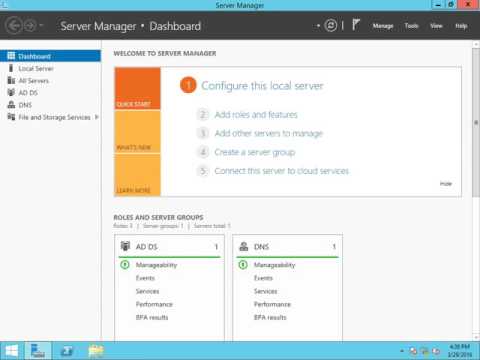 70-410 Lab 15 Active Directory Create Organizational Units in Windows Server 2012 R2