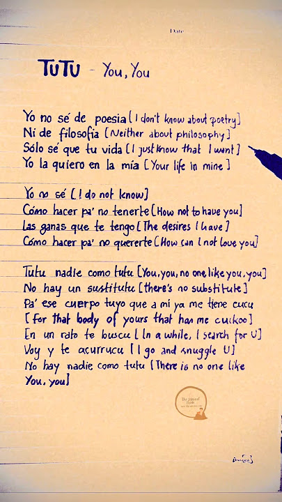 ALMA ZARZA - TUTU - CAMILO, PEDRO CAPO (Lyrics ) 🫵        #camilo #tutu #yomequedoencasa #lyrics