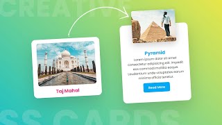 CSS Animated Responsive Cards Hover Effects | Html & CSS Only