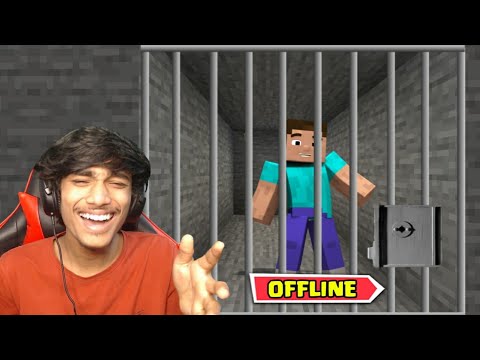 I Trapped My Friend When He Was Offline In Minecraft | - YouTube