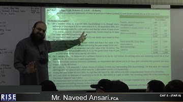 CAF 5   Sir Naveed Ansari   Lecture 91