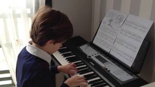 Video thumbnail of "Himno de la alegría al piano por AdrianD 7 años / Beethoven's 9th symphony piano by AdrianD 7 years"