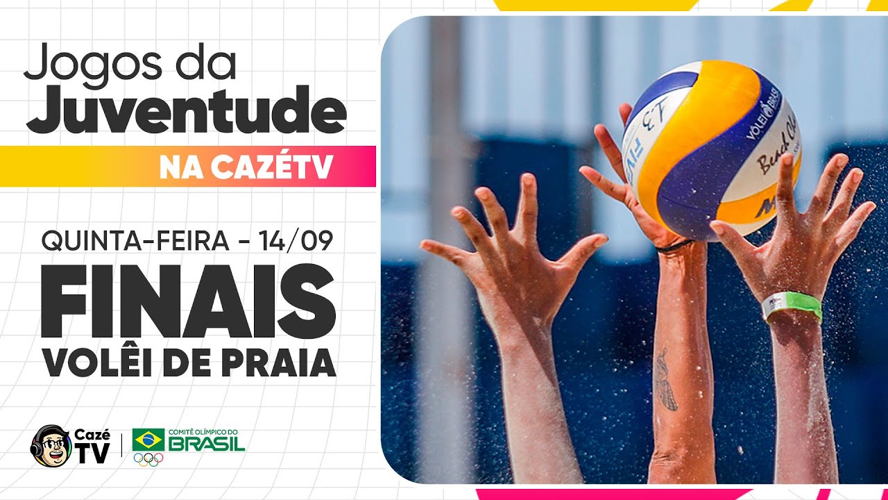 TRANSMISSÃO COMPLETA: JOGOS DA JUVENTUDE | FINAIS VÔLEI DE PRAIA NA CAZÉTV