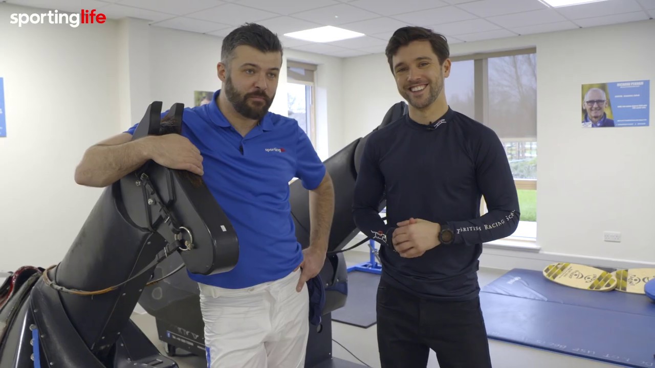 Learning to be a racing jockey can't be that hard, can it? YouTube