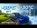 Tesla Range Face-off: Summer Heat vs Brutal Canadian Winter