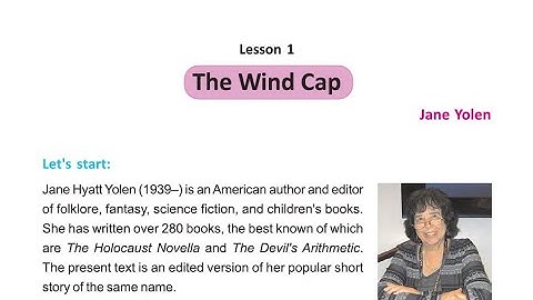 The Wind Cap Part 1 (West Bengal Board) Class 8