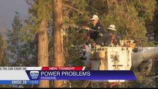 PG&E continues to work on restoring power to customers in Paradise as they are preparing for