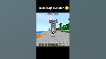 Minecraft Invisible Elevator Build Hacks #minecraft #shorts