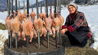 20 Juicy Chickens Fried On A Campfire! Everyone Will Love This Way! by Faraway Village  558,886 views 3 months ago 34 minutes