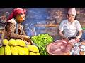 Drying Vegetables for Winter &amp; Traditional Pork Curry Cooking | Authentic Rural Village Kitchen