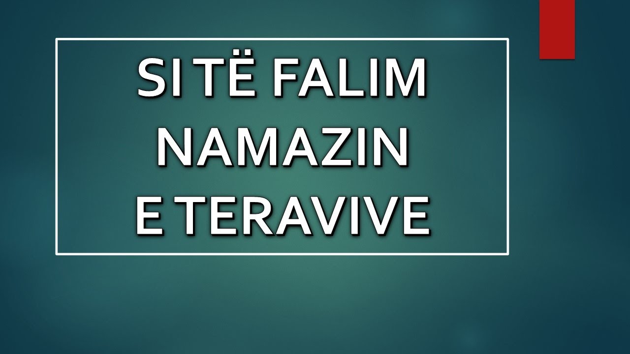 Si falen teravitë? (Per fillestarë)