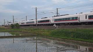 E657系　80M 特急ときわ80号 品川 行　友部～内原　田んぼ水鏡の中を通過　2018.05.12