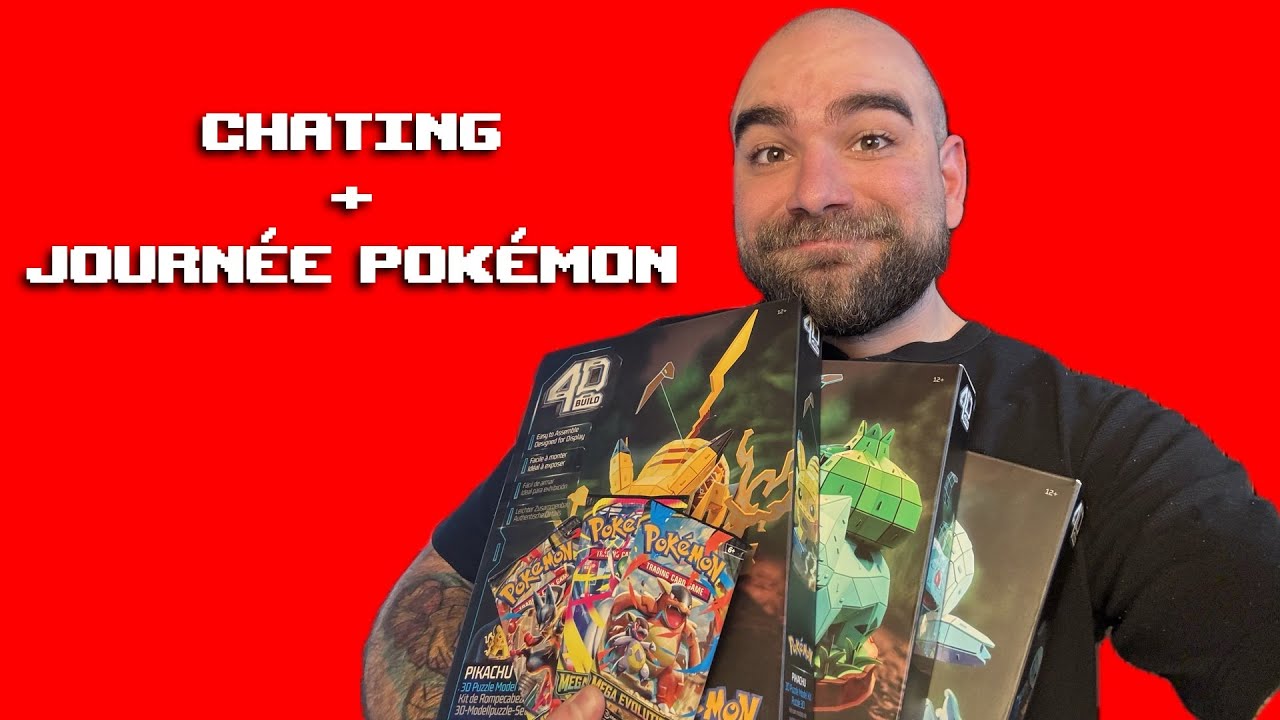 On chat et on fait des puzzle Pokémon !! + TCG déballage !