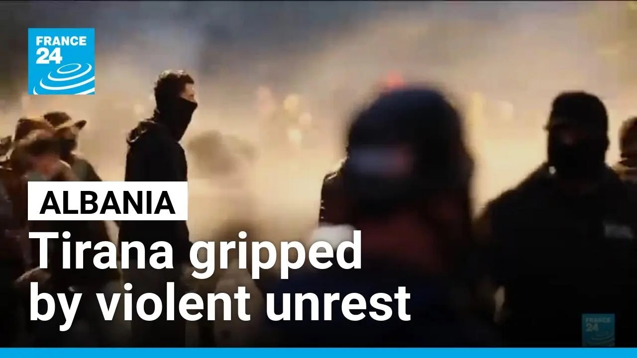 Riots in Tirana enter a fifth day as Albania's anti-government protests escalate • FRANCE 24