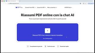 Come Riassumere PDF Gratis con PDF Flex - Tutorial