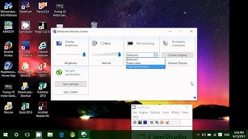 Windows 10 Exploration power menu Mobility center settings and options