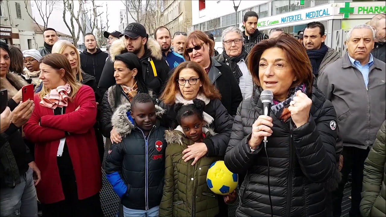 Elections municipales Marseille 2020 : intervention de Martine Vassal dans le 3ème arrondissement