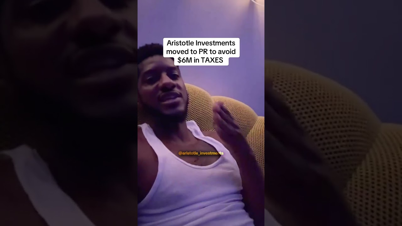 Я бы задолжал 6 миллионов долларов налогов, если бы не переехал в Пуэрто-Рико