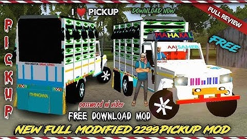 New Modified 2299 Bolero Pickup Mod | Mod For Bussid Download 2299  pickup Mod  💥