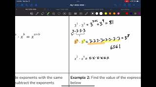 Unit 5 Page 3 Notes Packet Videos - Algebra 1