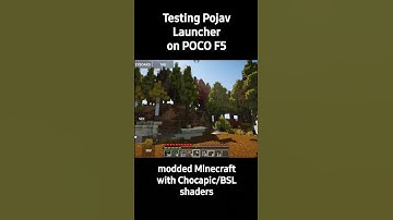 Testing Pojav Launcher on POCO F5 - Modded Minecraft with Chocapic/BSL shaders