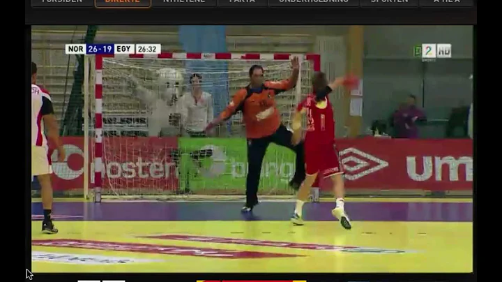 Hvard Tvedten Handball Penalty, Norway vs Egypt