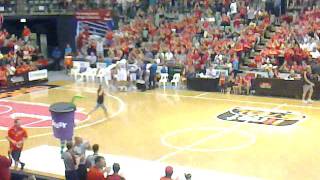 Shane hits a half court bomb at wildcats to win 5k Update