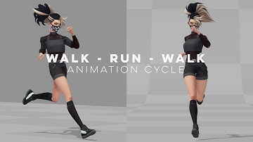 Walk to Run to Walk - Animation Cycles - Akali