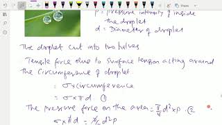 Fluid mechanics : - ( Surface tension on liquid droplets ; Introduction ) - 26.